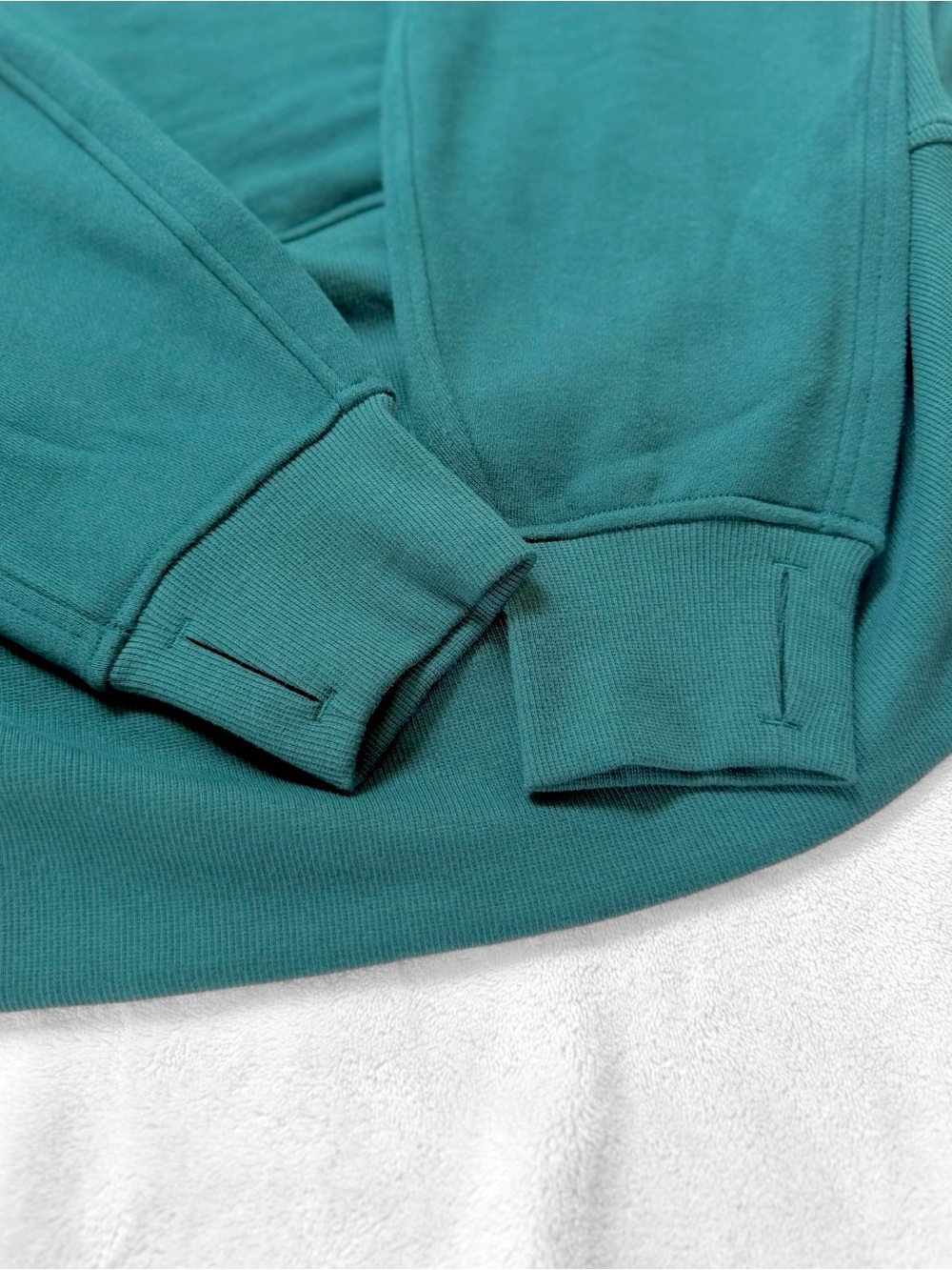 NWT Lululemon Scuba Oversized Funnel Neck Half Zip *Long – Storm Teal – M/L - Picture 7 of 11
